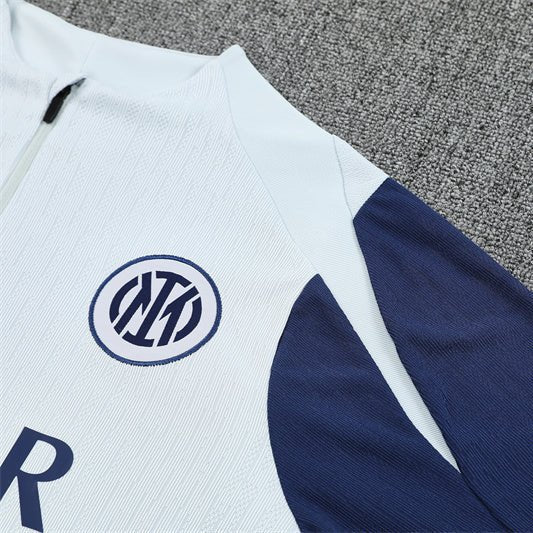 Strikers Club™ 2025/26 Inter Milan White Premium Football Tracksuit