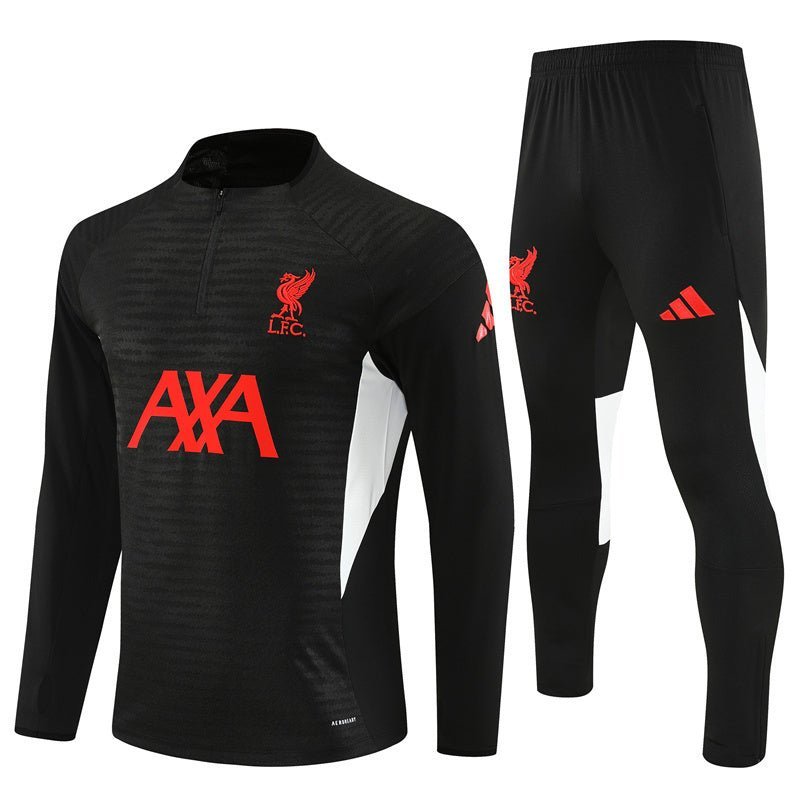 Strikers Club™ 2025/26 Liverpool Black Premium Football Tracksuit