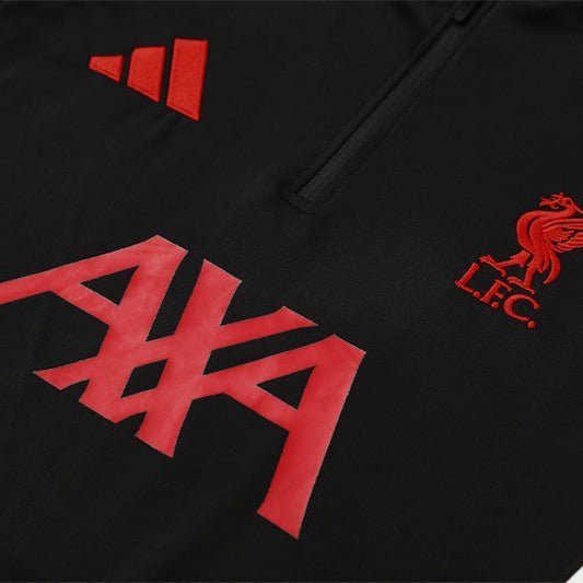Strikers Club™ 2025/26 Liverpool Black Premium Football Tracksuit