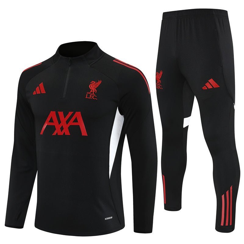 Strikers Club™ 2025/26 Liverpool Black Premium Football Tracksuit