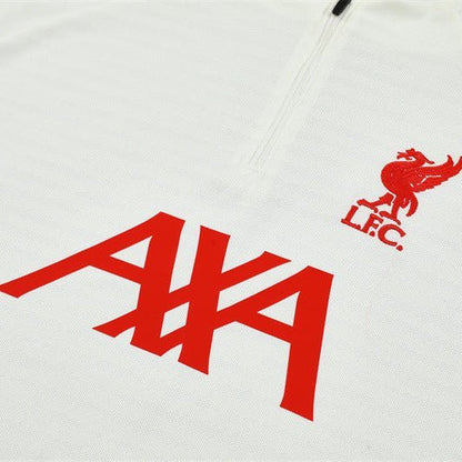 Strikers Club™ 2025/26 Liverpool White Premium Football Tracksuit