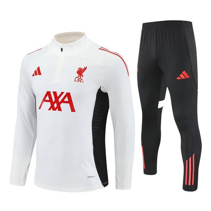 Strikers Club™ 2025/26 Liverpool White Premium Football Tracksuit