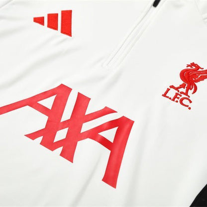 Strikers Club™ 2025/26 Liverpool White Premium Football Tracksuit