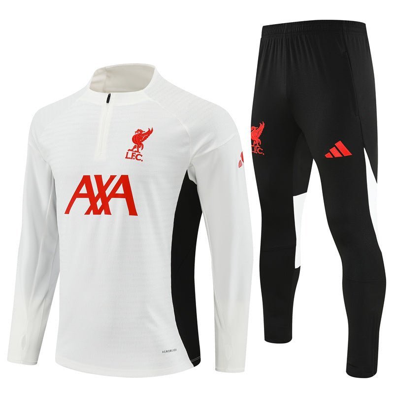 Strikers Club™ 2025/26 Liverpool White Premium Football Tracksuit