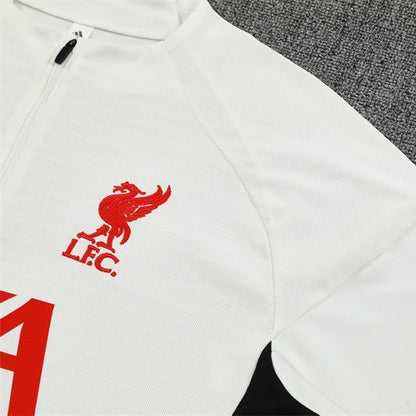 Strikers Club™ 2025/26 Liverpool White Premium Football Tracksuit