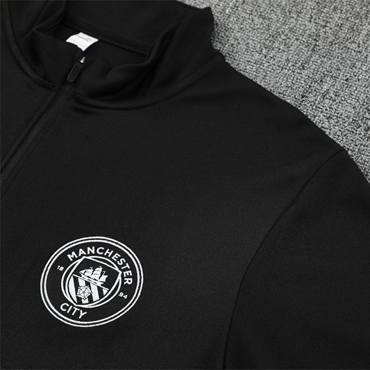 Strikers Club™ 2025/26 Manchester City Black Premium Football Tracksuit