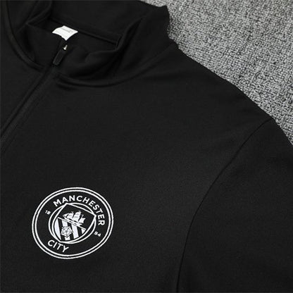Strikers Club™ 2025/26 Manchester City Black Premium Football Tracksuit