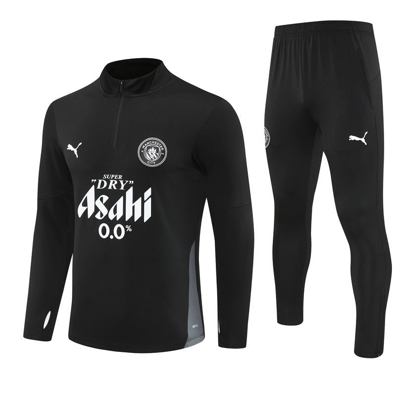 Strikers Club™ 2025/26 Manchester City Black Premium Football Tracksuit