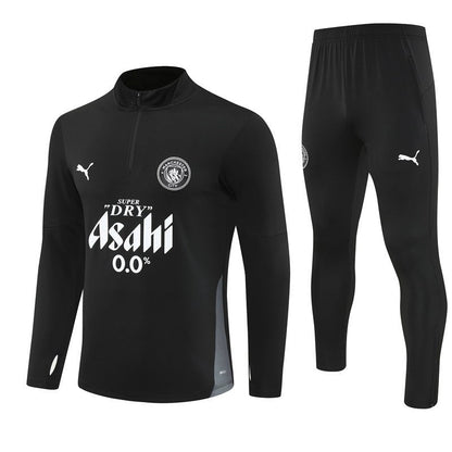 Strikers Club™ 2025/26 Manchester City Black Premium Football Tracksuit