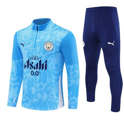 Strikers Club™ 2025/26 Manchester City Blue Premium Football Tracksuit