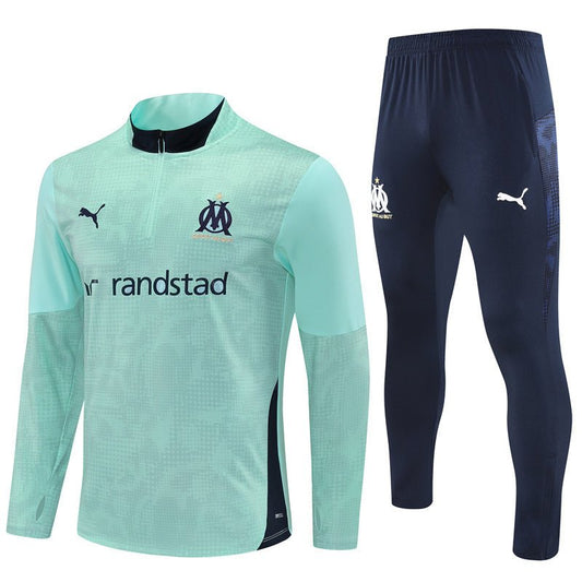 Strikers Club™ 2025/26 Marseille Mint Green Premium Football Tracksuit