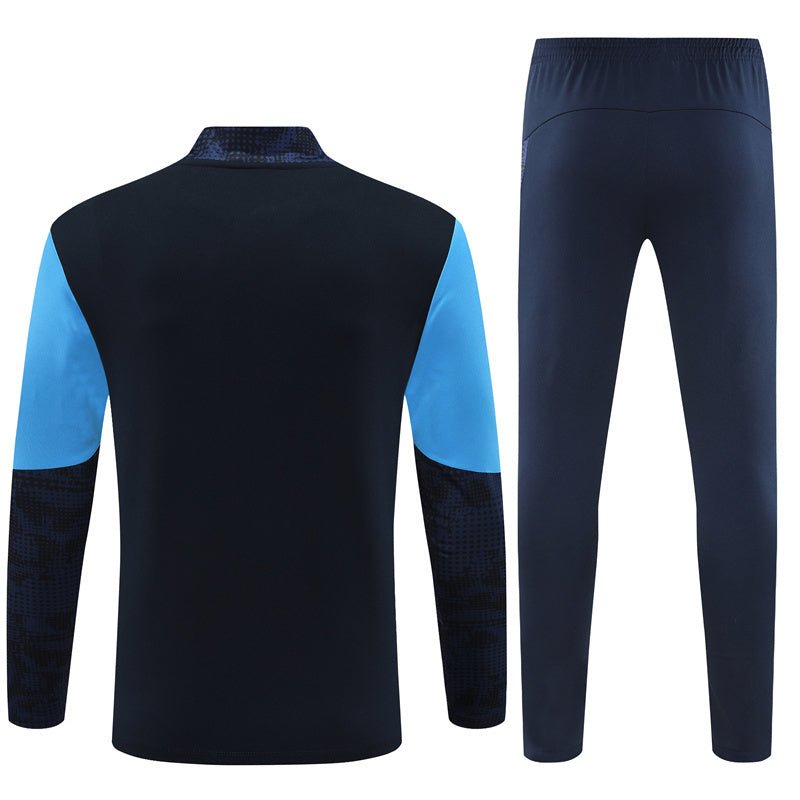 Strikers Club™ 2025/26 Marseille Blue Navy Blue Premium Football Tracksuit