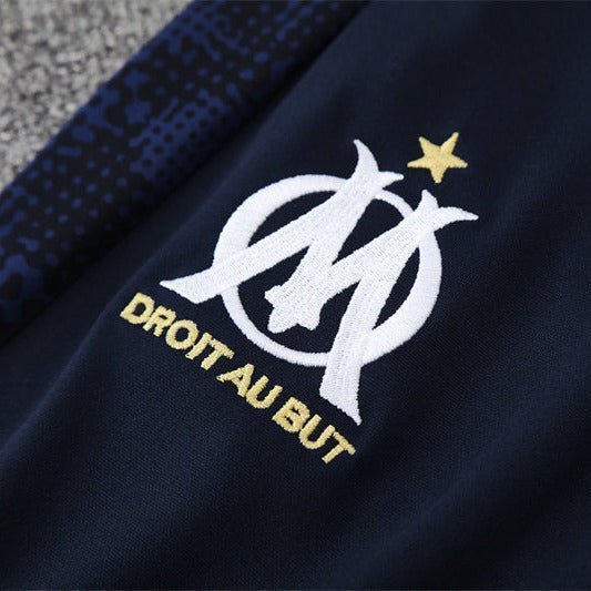 Strikers Club™ 2025/26 Marseille Blue Navy Blue Premium Football Tracksuit