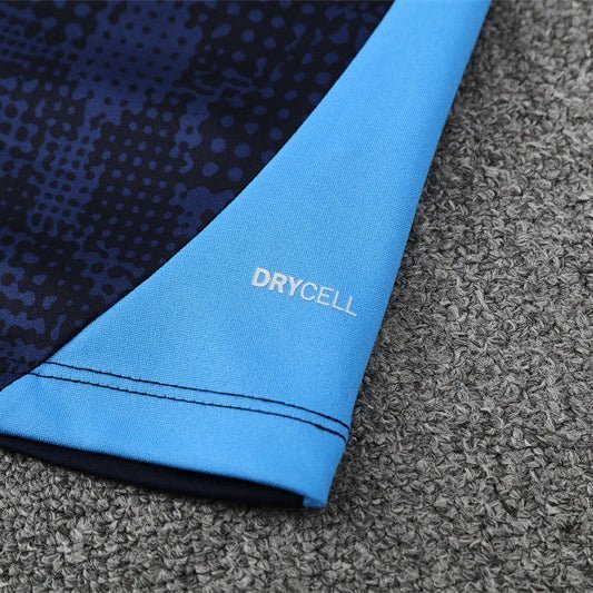 Strikers Club™ 2025/26 Marseille Blue Navy Blue Premium Football Tracksuit