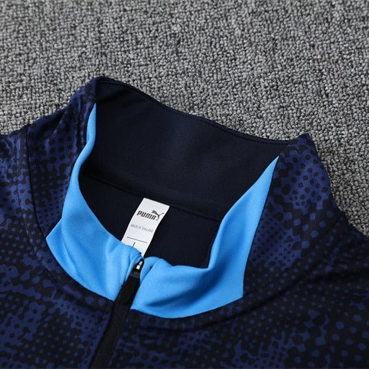 Strikers Club™ 2025/26 Marseille Blue Navy Blue Premium Football Tracksuit