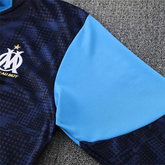 Strikers Club™ 2025/26 Marseille Blue Navy Blue Premium Football Tracksuit