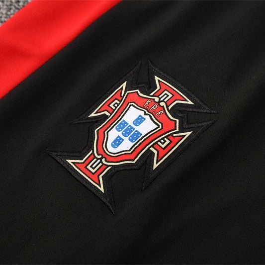 Strikers Club™ 2025/26 Portugal Black Premium Football Tracksuit