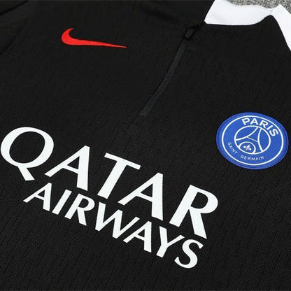 Strikers Club™ 2025/26 PSG Black Premium Football Tracksuit