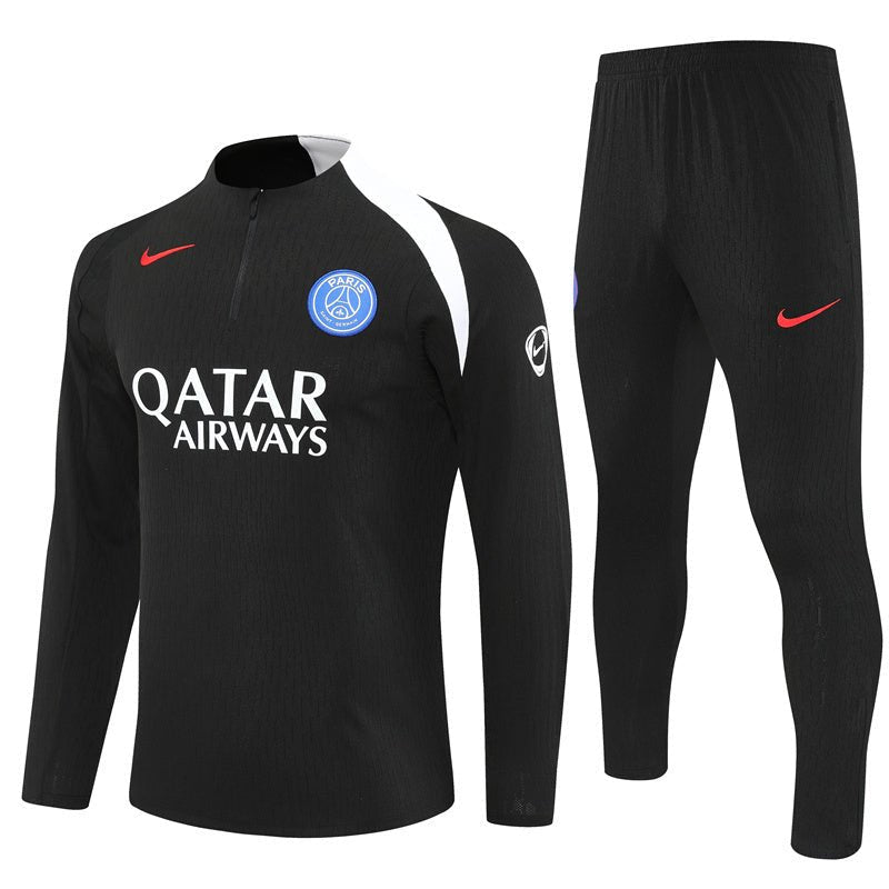 Strikers Club™ 2025/26 PSG Black Premium Football Tracksuit