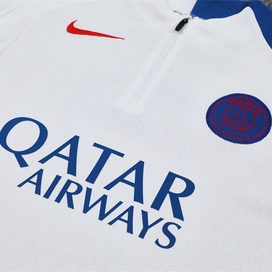 Strikers Club™ 2025/26 PSG White Premium Football Tracksuit
