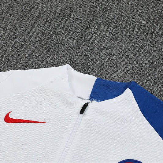 Strikers Club™ 2025/26 PSG White Premium Football Tracksuit
