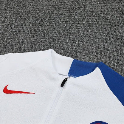 Strikers Club™ 2025/26 PSG White Premium Football Tracksuit