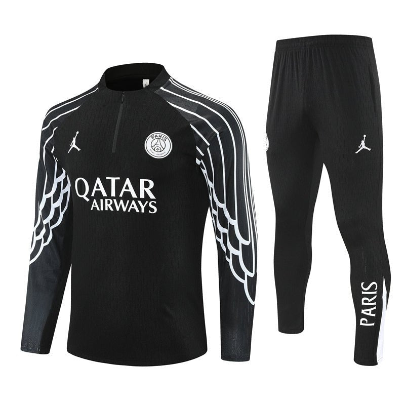 Strikers Club™ 2025/26 PSG x Jordan Black Premium Football Tracksuit