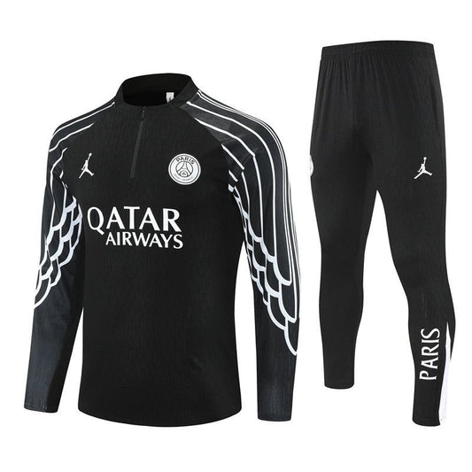 Strikers Club™ 2025/26 PSG x Jordan Black Premium Football Tracksuit