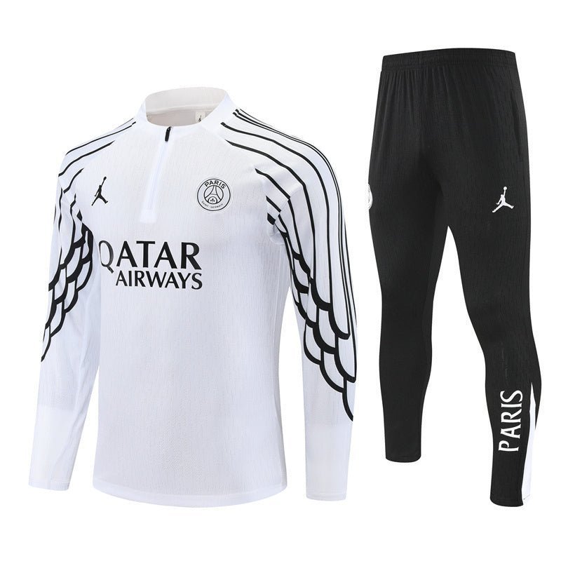 Strikers Club™ 2025/26 PSG x Jordan White Premium Football Tracksuit
