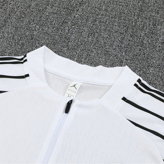Strikers Club™ 2025/26 PSG x Jordan White Premium Football Tracksuit
