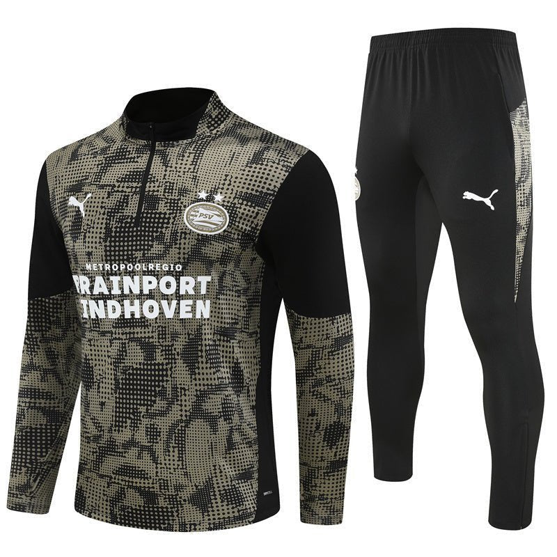 Strikers Club™ 2025/26 PSV Black Premium Football Tracksuit