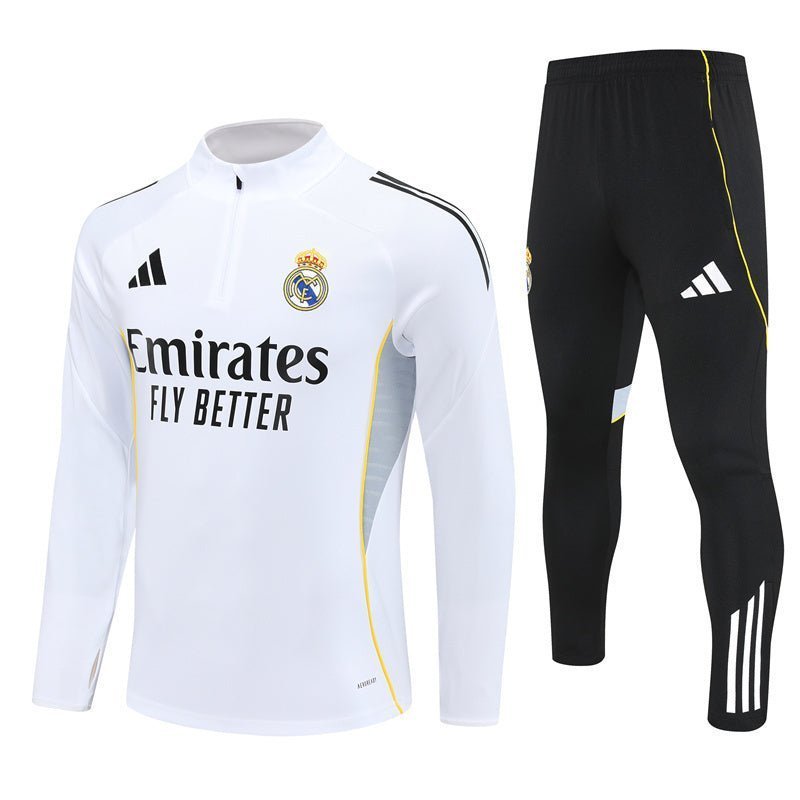 Strikers Club™ 2025/26 Real Madrid Home Premium Football Tracksuit