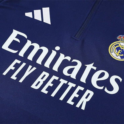Strikers Club™ 2025/26 Real Madrid Blue Premium Football Tracksuit