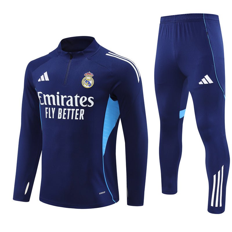 Strikers Club™ 2025/26 Real Madrid Blue Premium Football Tracksuit