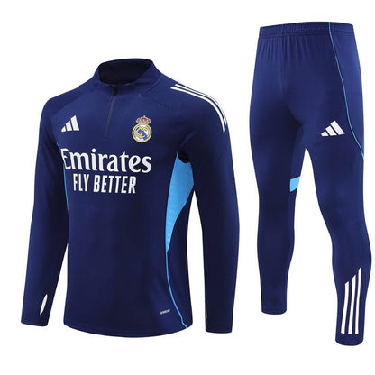 Strikers Club™ 2025/26 Real Madrid Blue Premium Football Tracksuit