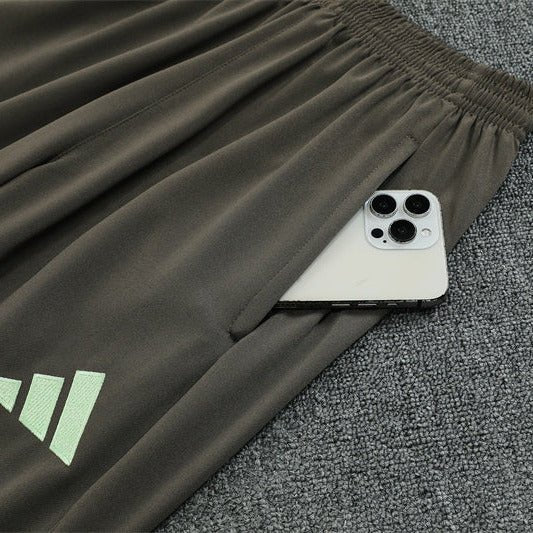 Strikers Club™ 2025/26 Real Madrid Dark Olive Premium Football Tracksuit