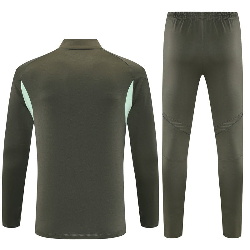 Strikers Club™ 2025/26 Real Madrid Dark Olive Premium Football Tracksuit