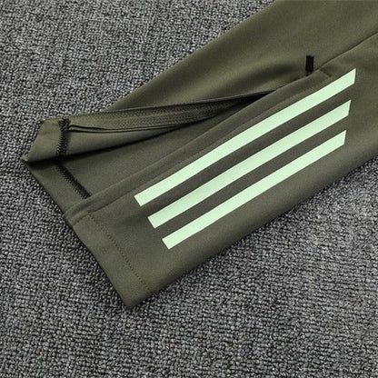 Strikers Club™ 2025/26 Real Madrid Dark Olive Premium Football Tracksuit