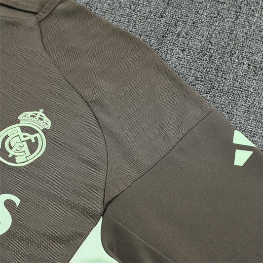 Strikers Club™ 2025/26 Real Madrid Dark Olive Premium Football Tracksuit