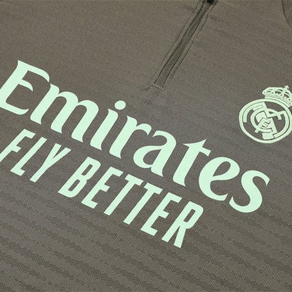 Strikers Club™ 2025/26 Real Madrid Dark Olive Premium Football Tracksuit