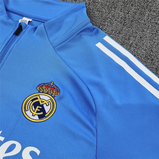 Strikers Club™ 2025/26 Real Madrid Blue Premium Football Tracksuit