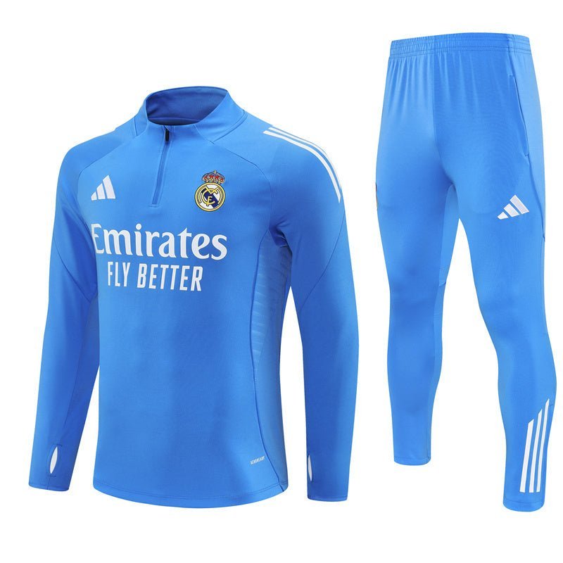 Strikers Club™ 2025/26 Real Madrid Blue Premium Football Tracksuit
