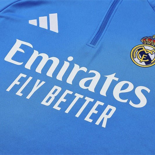 Strikers Club™ 2025/26 Real Madrid Blue Premium Football Tracksuit