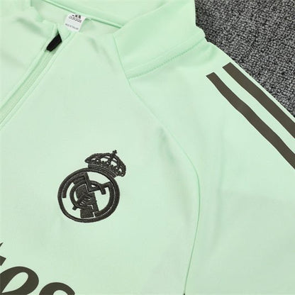 Strikers Club™ 2025/26 Real Madrid Lime Green Premium Football Tracksuit