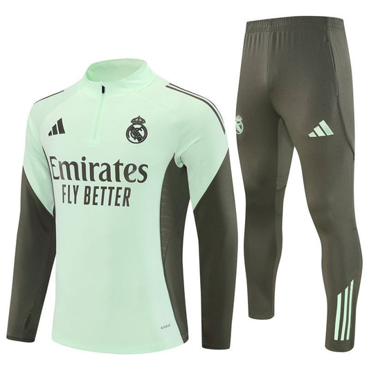 Strikers Club™ 2025/26 Real Madrid Lime Green Premium Football Tracksuit