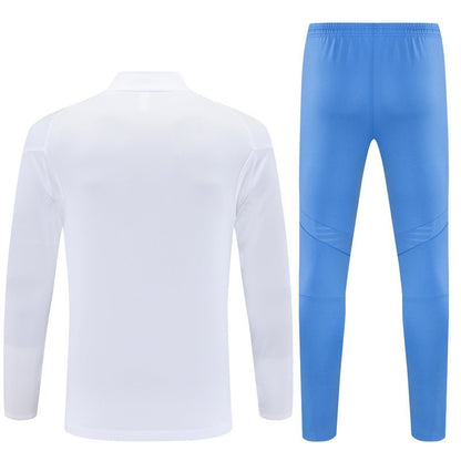 Strikers Club™ 2025/26 Real Madrid White Blue Premium Football Tracksuit