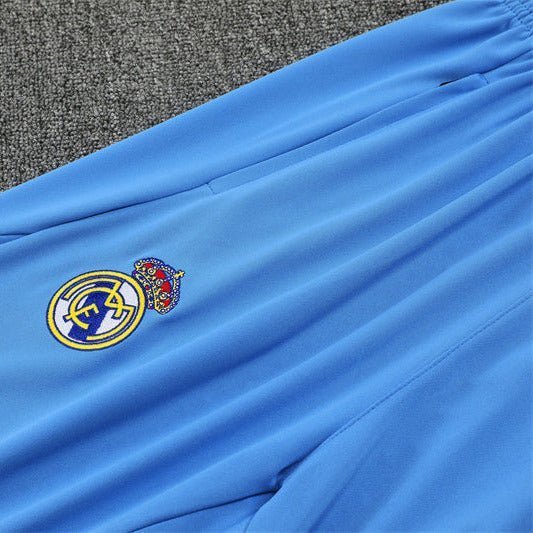 Strikers Club™ 2025/26 Real Madrid White Blue Premium Football Tracksuit