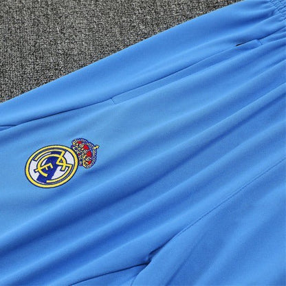 Strikers Club™ 2025/26 Real Madrid White Blue Premium Football Tracksuit