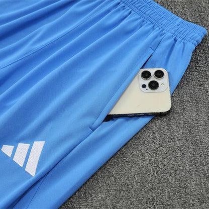 Strikers Club™ 2025/26 Real Madrid White Blue Premium Football Tracksuit