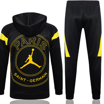 Strikers Club™ PSG Black Yellow Premium Football Tracksuit